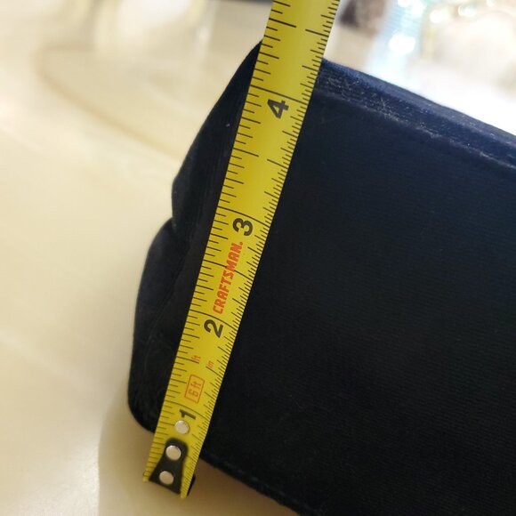 Baggallini Mini Carryall Tote Crossbody Bag Black Velvet With Gold Hardware - Picture 9 of 12